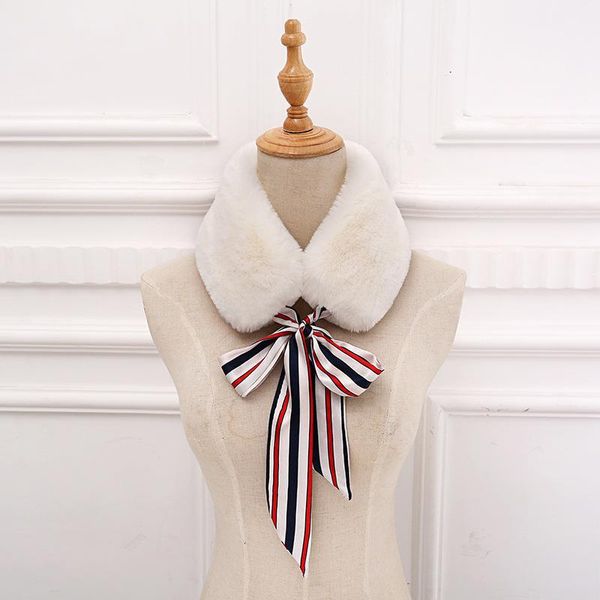Korean style new lazy rabbit plush imitation fur scarf --832694