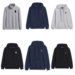 Mens Designer Hoodie Polo Sweater Fleece Shirts Woman Knitted Thick Half Zipper High Neck c Knit Knitting Hoody Hooded Sweatshirt Jumpers Cotton Sweatshirts Jacket