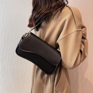 Shoulder Bags Vintage Leather Crossbody For Women 2025 Brand Designer Female Small Flap Underarm Bag Armpit Handbags And Purses