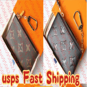 Top Designers Mini Wallet Fashion Womens Mens Keychain Ring Credit Card Holder Coin Purse M62650 With box and dust