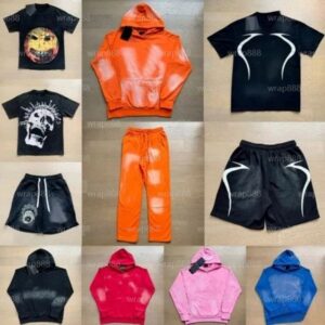 Mens designer t shirt for men shorts mens t shirts Y2K vintage hoodies and pants womens graphic tees womens Casual T-shirts Lettering Print High Shorts Sportswear Sets