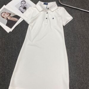 Design womens polo dress luxury anmial logo czasual dresses sleeveless fashion Strap waist minimalist