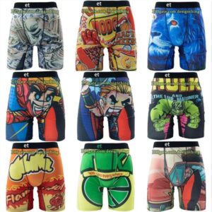 Men Boxers Swimming Shorts Underwear Designer Swim Trunks Printed Cartoon Pattern Plus Size S-3xl Elastic Polyester Quick-Drying Beach Pants Fitness Sports Pants