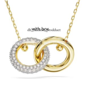 Luxury swarovs Jewelry Designer Necklace Women's Necklace Swan Inlaid Zircon Paired with Designer Bag European and American Ins Style Shl ae8