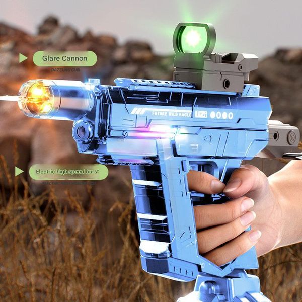 Charging And Electric Fire Spitting Gatling Water Gun Linkage Return Chamber Large Capacity Spray Shooting