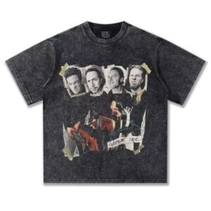 Spring Summer Series American T-Shirt 100% Cotton Heavy Wash 300g Short Sleeve Solid Casual Style