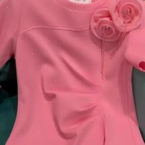 Chic Female Apparel: Mesh-Inspired Tee Shirt With Luxurious Floral Pattern