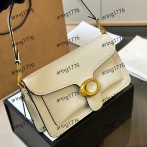 designer tote bag messenger bag handbag leather long stick shoulder mirror square Real Leather Baguette Shoulder Bag purse