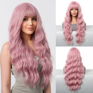 Synthetic Wigs Hair Wigs White gold Barbie wind big waves long curly hair shampooed face wig full head cover high temperature silk
