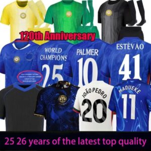 ENZO CFC NKUNKU NETO PALMER 120th Anniversary soccer jersey 25 26 ESTEVAO GITTENS pedro DELAP HATO MUDRYK 2025 2026 football shirts top adult kids CAICEDO N.JACKSON 33