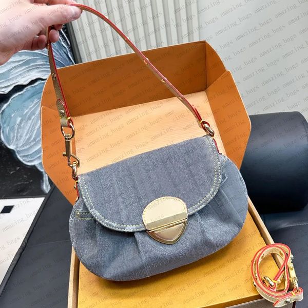 Denim bag Blue designer bag Shoulder Bags jean bag denim crossbody bag handle bag shopping bag cluth bag Drawstring High quality bag