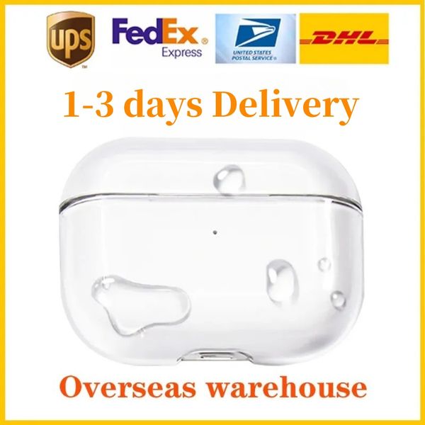 USA Stock For Apple AirPods 4 AirPods pro 2 3 3rd max Headphone Accessories Silicone Protective Headphone Cover Headphone Silicone Cases