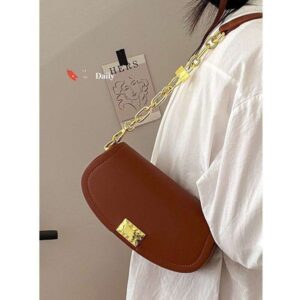 Spring textured small for women 2025 new fashion niche design high-end one shoulder underarm saddle bag