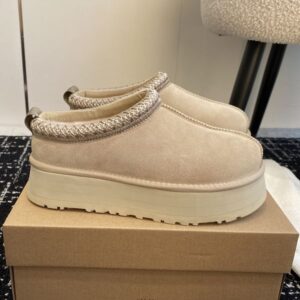 With box Womens Tazz Slippers Tasman Fur Slides Classic Ultra Mini Platform Boots Mustard Seed Slip-on Les Petites Suede Wool Blend Comfort Winter Designer Booties AA