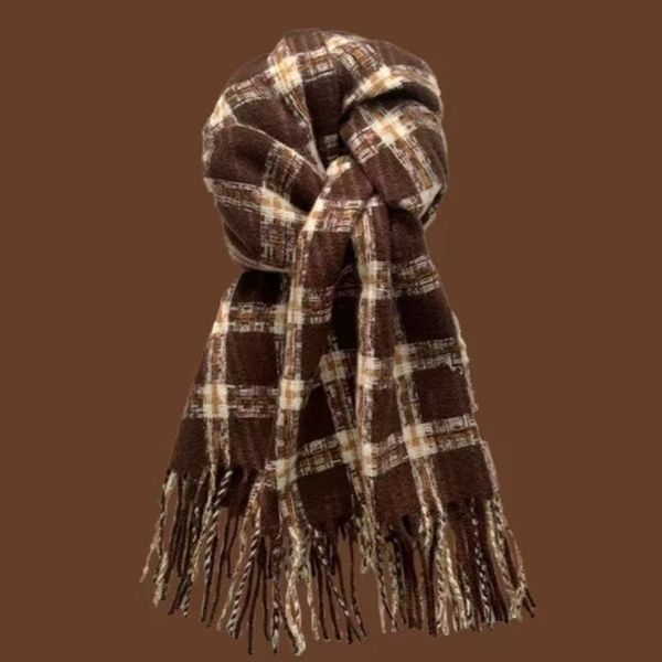 New autumn and winter women's plaid cashmere scarf --83252