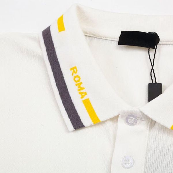 Mens Polos Shirt Short Sleeve Embroidered Business Leisure Comfortable Casual Cotton Designer Elegant Polos Lapel