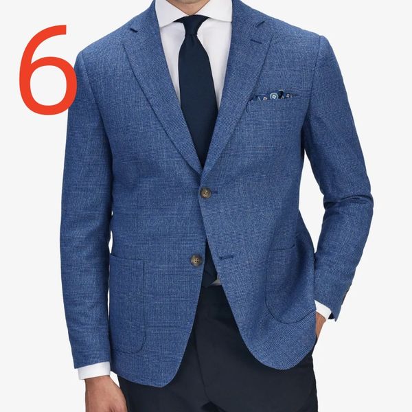 H280 Men's Fashion Suit Formal Work Clothes Solid Color Slim Fit Wedding Dress