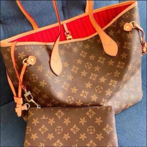 2pcs High qualitys Women bags Luxurys Handbags Ladies Designer Composite Bags Lady Clutch Bag Shoulder Tote Female Purse Wallet Handbag MM Size