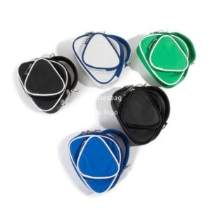 Fashion ins style niche triangle phone bag trend personality men's and women's mobile phone bag mini small satchel shoulder bag