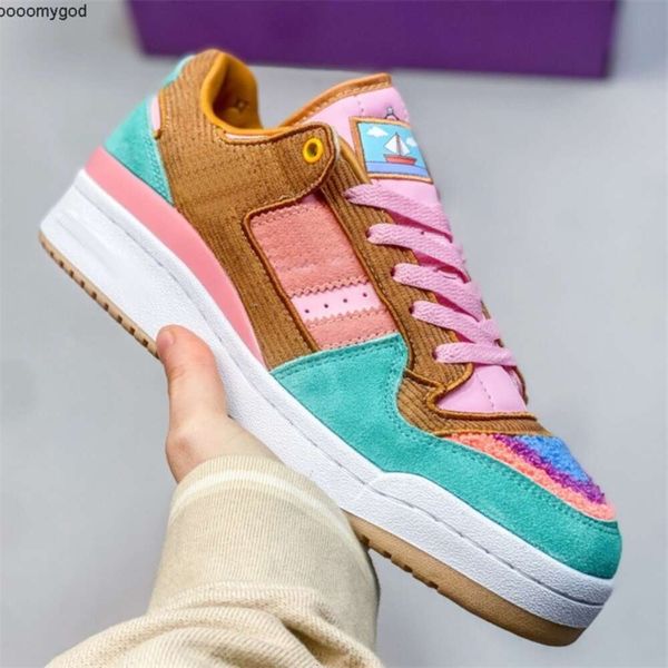 2023 New Forum 85 Low the simpsons living room 84 Roman collection low cut retro lace up versatile casual sports sneakers 36-45