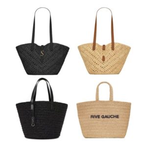 classic Rive Gauche summer travel Beach bags Womens mens top handle large Straw sunset handbags duffle bag hobo Luxury Designer Shoulder clutch crossbody totes Bag