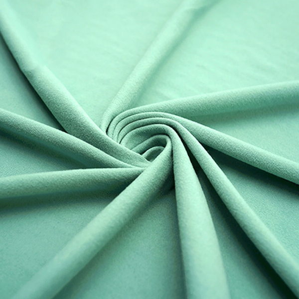 Knitted One Side Brush 95%Polyester 5%Spandex Milk Silk Jersey Fabric for Garment