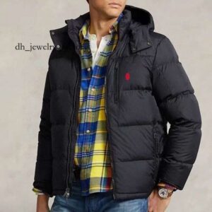 ralphlyly Jacket Mens Winter Jacket Polos Parka Puffer Jacket Down Coat Men Embroidery Cotton Thick Body Warmer Winterjacke Fashion Jacket Windbreaker 6a1 879