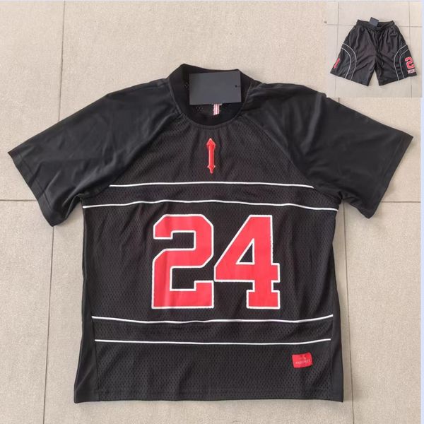 Men's Tracksuits Designer Jersey shorts loose sports suit European and American hip-hop rap