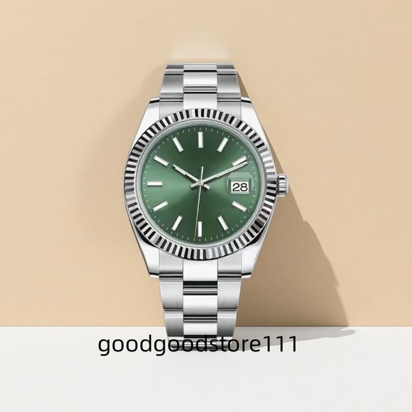 Automatic mechanical mens watch Classic design, high - quality movement. Available in 36mm and 41mm. Full stainless steel, luminous, waterproof.