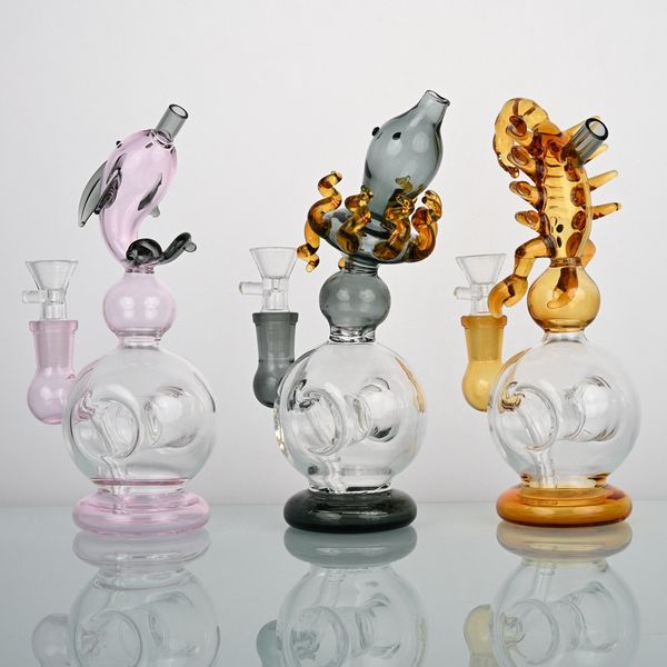 Cute animal-shaped Glass Smoking Hookah, andmade Hookah, Durable Hookah, Washable Glass Hookah, Reusable Hookah, Smoking Accessaries, Christmas Gifts, Halloween Gifts
