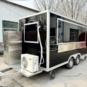 Outdoor Mobile Kitchen Food Trailer Hot Dog Cart Food Truck Mobile BBQ Catering Trailer With Kitchen Equipment