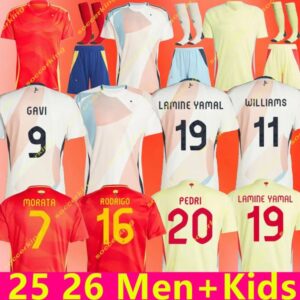 EURO SPAINS Soccer Jerseys PEDRI GAVI LAMINE YAMAL MORATA Carvajal OLMO ASENSIO FERRAN RODRIGO Cucurella Jersey 24 25 26 SPANISH Men Kid Kit Football Shirt Fan Player