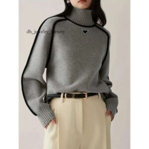 Women's designer sweaters High-end Loose Autumn and Winter Soft Basic Women Embroidered Sweater Pullover Cotton Fashion Trendy Knitted Top ca6