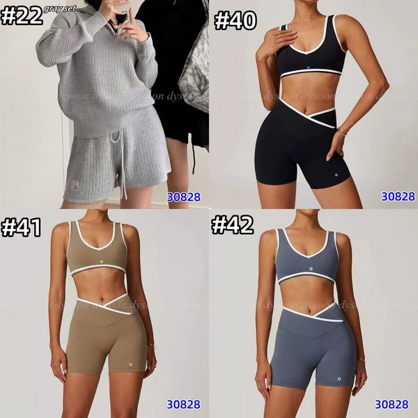 Women Sports Set Sweatshirts Summer Shorts Tank Tops T-shirts Fashion Pants With Dust Bag