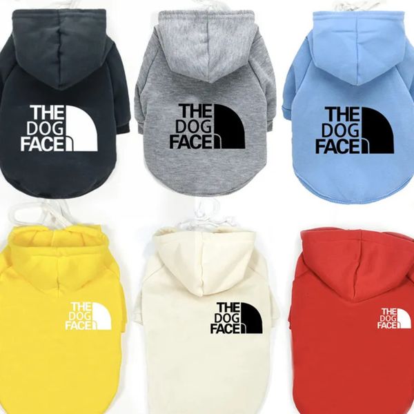 Designer Dogs Hoodie Pet Clothes Casual Wear Apparel The Dog Face Pets Coat for Teddy Poodle Schnauzer Fashionable Autumn and Winter Warm Jackets Wholesale 009