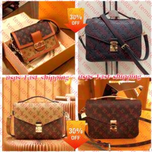 luxurys designers crossbody bag pochette metis Women handbag messenger bags oxidizing leather elegant shoulder bags Purse Crossbody bags M44