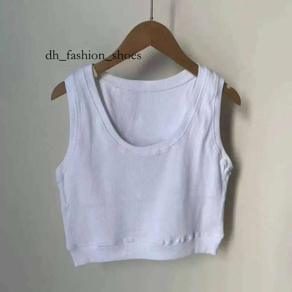 miuly Womens Blouses Shirts Designer t Shirt Women Cropped Top t Tank Anagram Regular Cotton Jersey Camis Female Tees Embroidery Knitwear for Sport Yoga Top 255