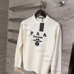 new designer Women's Sweaters Milano Italy Designer Womens Woollen Sweater Knitting Pullover Paris High Quality Flocking Classic Style Luxury Sweater BFG2501138