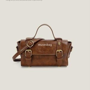 Fashionable retro cylindrical bag for women's new trendy and trendy style niche high-end texture versatile single shoulder crossbody Cambridge bag