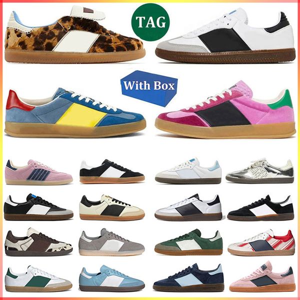 Vegan OG Wales Running Shoes for Men Women Sneakers Designer Trainers Cloud White Core Black Bonners Collegiate Green Gum Outdoor Flat Sports Sneakers