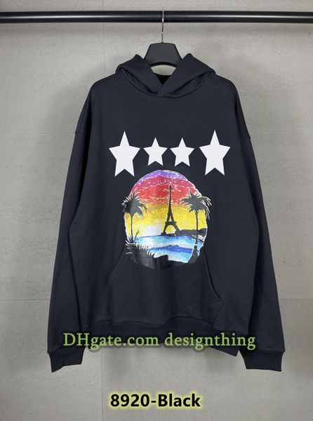 Men Hoodie Collaboration Hoodie Oversized Cartoon Pattern Sweatshirt Vintage Sporty Sweatshirt Casual Loose Fit Unisex Couple Plus Size