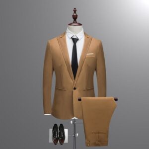 H465 Fashion business suits slim fit men's two piece suits