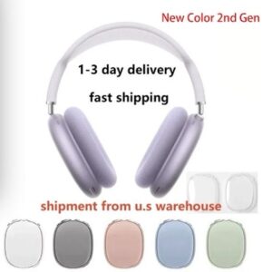 For B1 P9 high quality Pro Max 2nd Bluetooth Headband Accessories airpods pro max Transparent TPU Silicone Waterproof Protective case AirPod earphone