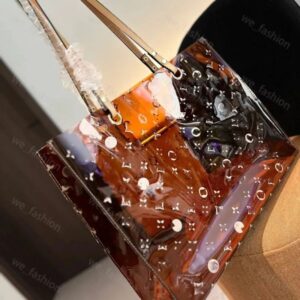 Women Transparent Tote Printing Jelly Bag Beach Bags Designer Clear Classic Flowers Handbag Female Shoulder Bag Handbags Totes Crossbody Shopping BFD2504104