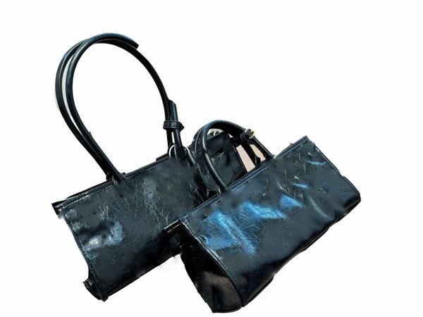 2024 25 designer bag classic fatty metalet balls shoulder diagonal leather bag Oil wax leather messenger bag 32*16