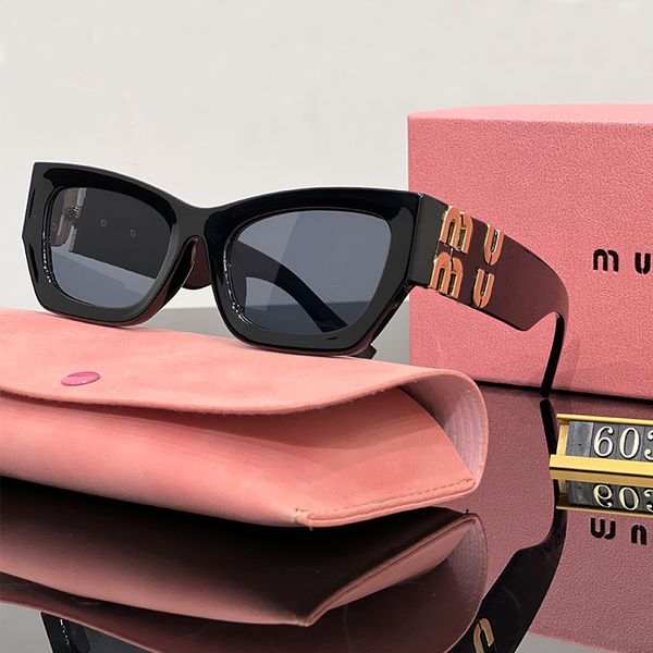 Womens Sunglasses Designer Sunglasses for Women Hollow Letter Eyeglasses Retro Cat Eye Full Frame Luxury Sun glass Summer Casual Vintage Goggle Adumbral