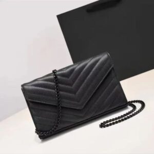 Designer Bag Shoulder Bag Crossbody bag Purse Ladies Flap Embossed Denim Leather Chain Wallet Classic Black Gold Label Fashion Tote bag Deluxe Bag Handbag Envelope