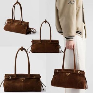 Luxury bag Designer Tote Bag for Women – High-Quality Metallic Leather with Solid Colors Suede Handbags Leisure