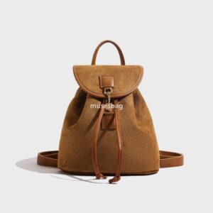 High quality and large capacity internet celebrity backpack for women new trendy travel niche bag high-end velvet leisure travel backpack