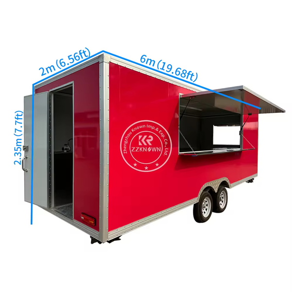 Mobile Kitchen Food Truck Custom Food Trailer Outdoor Street Snack Cart Full Kitchen Concession Catering Hot Dog Pizza Truck for Sale